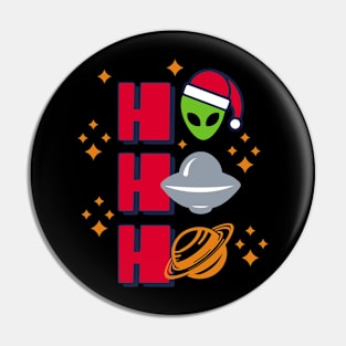 Ho! Ho! Ho! T-shirt alien Pin