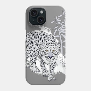 Walking leopard Phone Case