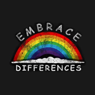 Embrace Differences Rainbow T-Shirt