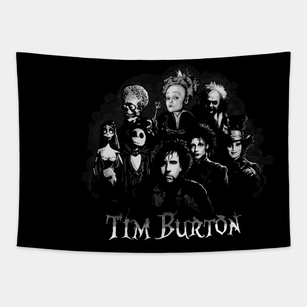 Tim Burton Tapestry by RedBug01