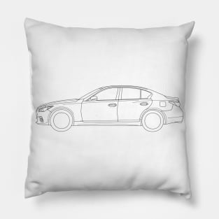 Infiniti Q50 Lineart (Side) Pillow