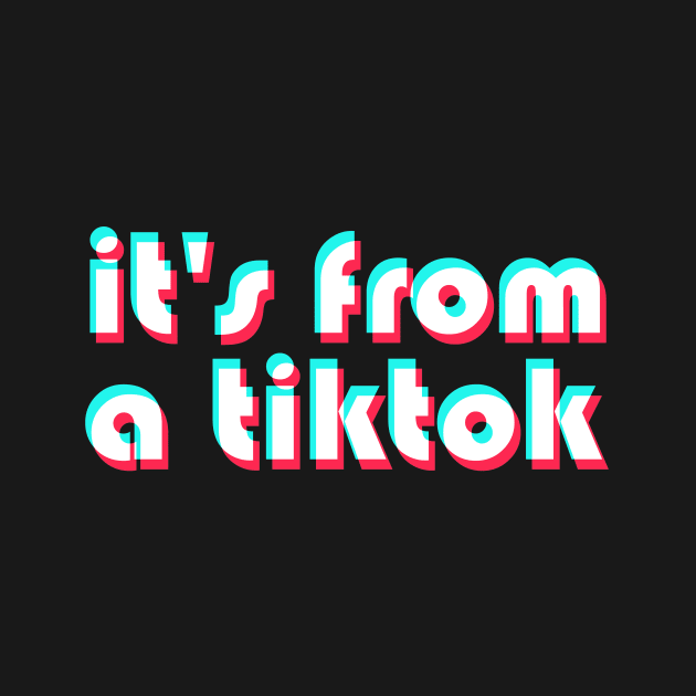 It's From a TikTok! by sofjac