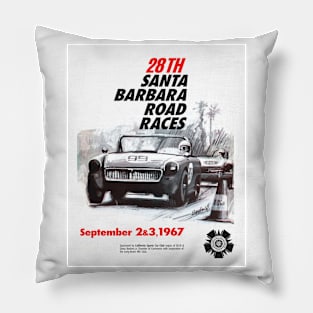 Santa Barbara Road Races 1967 Pillow