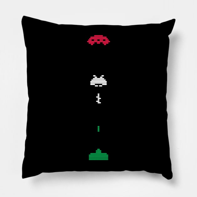 Minimal Invaders Pillow by bortwein