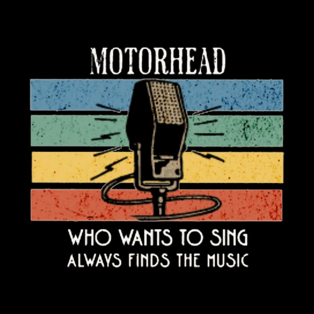 motorhead /vintage microphone by girls store