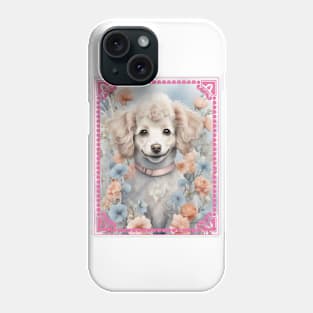 Watercolor little Poodle Phone Case