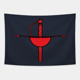 Red Cup Rapier Sword Garnish Tapestry