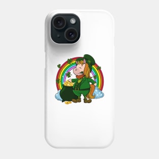 Unicorn Leprechaun - St Patricks Unicorn Phone Case