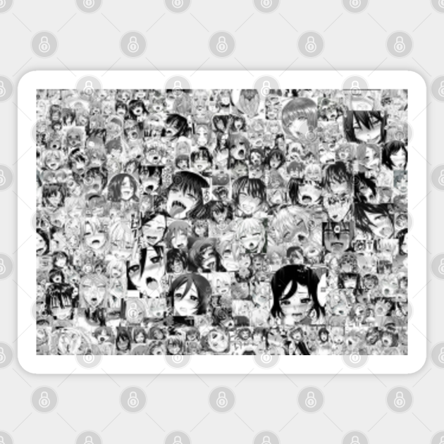 Ahegao Faces Ahegao Sticker Teepublic This term became more commonly known due to the growing popularity of ahegao clothing. teepublic