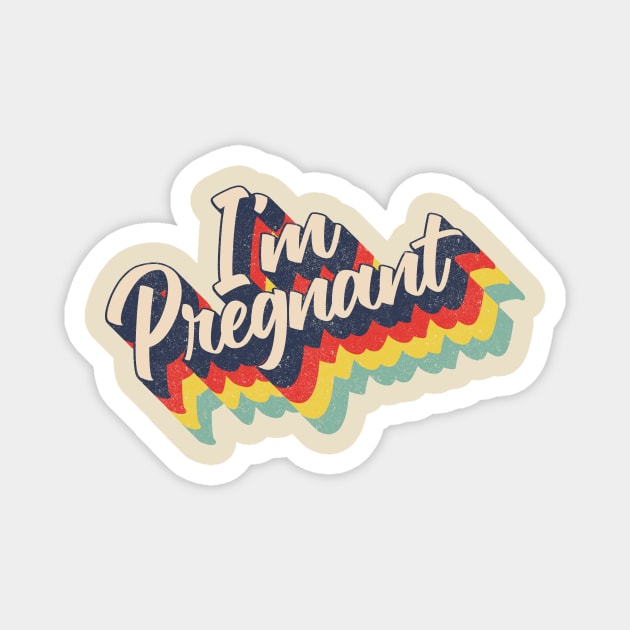 Pregnant announcement Magnet by BOEC Gear