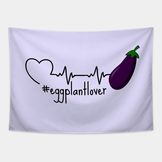 Eggplant in A Heartbeat Tapestry by DesignArchitect