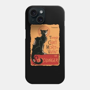 Le chat noir de Schrödinger Phone Case