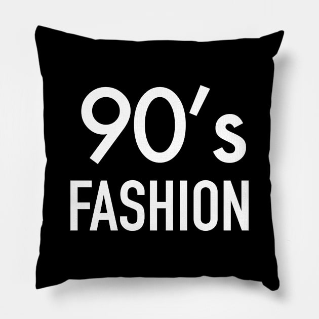 90’s Fashion Pillow by PG Illustration