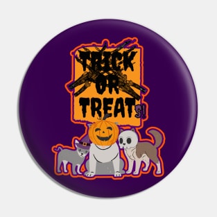 Trick or Treats Spooky Dogs Pin