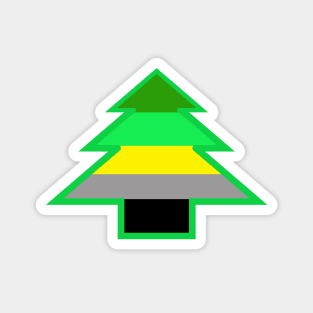 Aromantic Pride: Christmas Tree Magnet