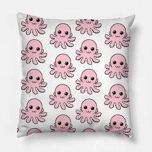 Little pink octopus Pillow