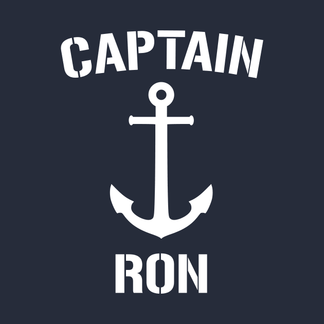 Nautical Captain Ron Personalized Boat Anchor by Rewstudio