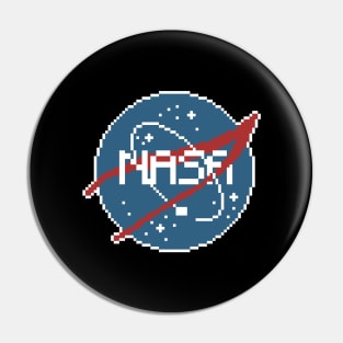 nasa logo pixel art Pin