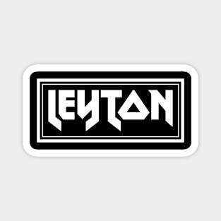 IRON TEXT || LEYTON WHITE BOX Magnet