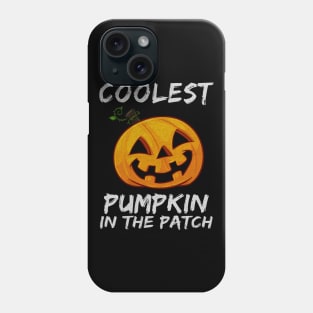 Kids Coolest Pumpkin In The Patch Halloween Boys Girls Men Shirt Phone Case