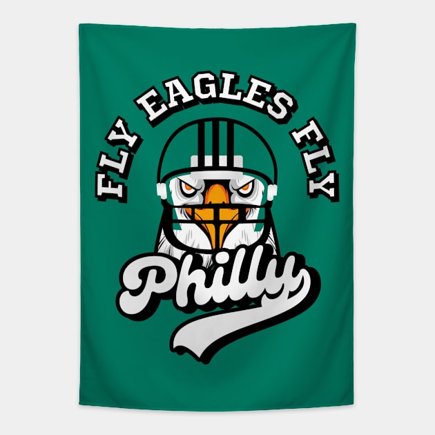 Fly Eagles Fly Tapestry by FullOnNostalgia