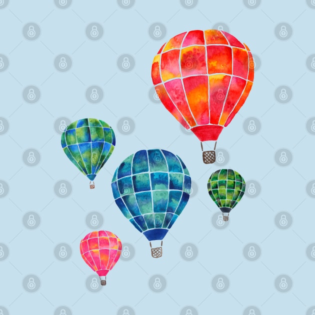 Colorful Hot Air Balloons by SRSigs