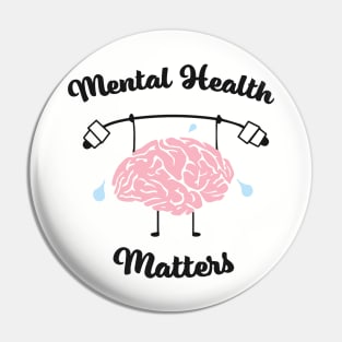 Mental Health Matters with Brain Pin