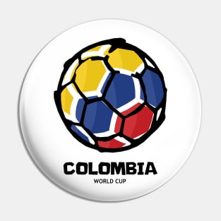 Colombia Football Country Flag Pin