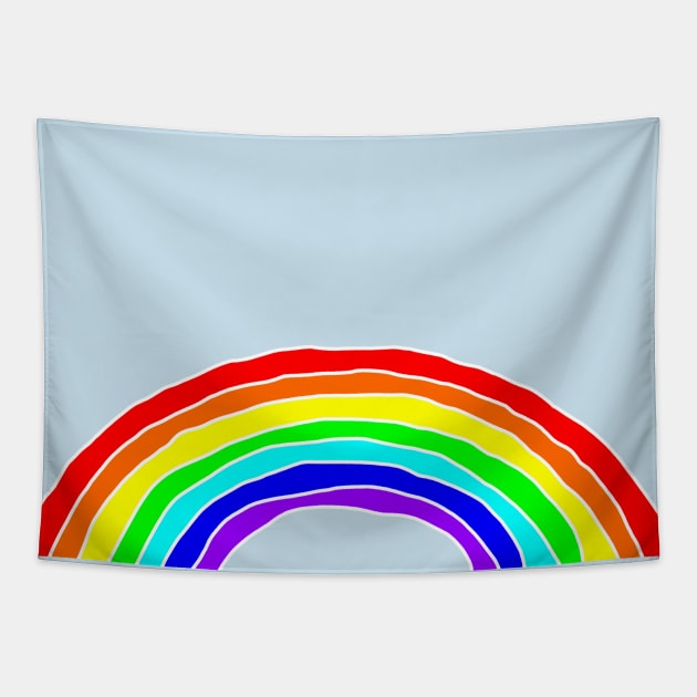 Rainbow Relaxation Tapestry by ellenhenryart