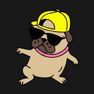 Rapper Pug Dog Lover Puppy T-Shirt