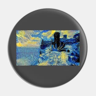 High Hrothgar Skyrim Starry Night Pin