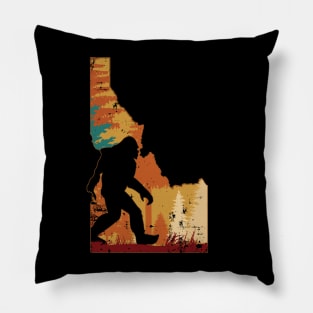 Bigfoot Retro Vintage Sasquatch Idaho Pillow