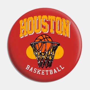 Vintage Houston Basketball Pin