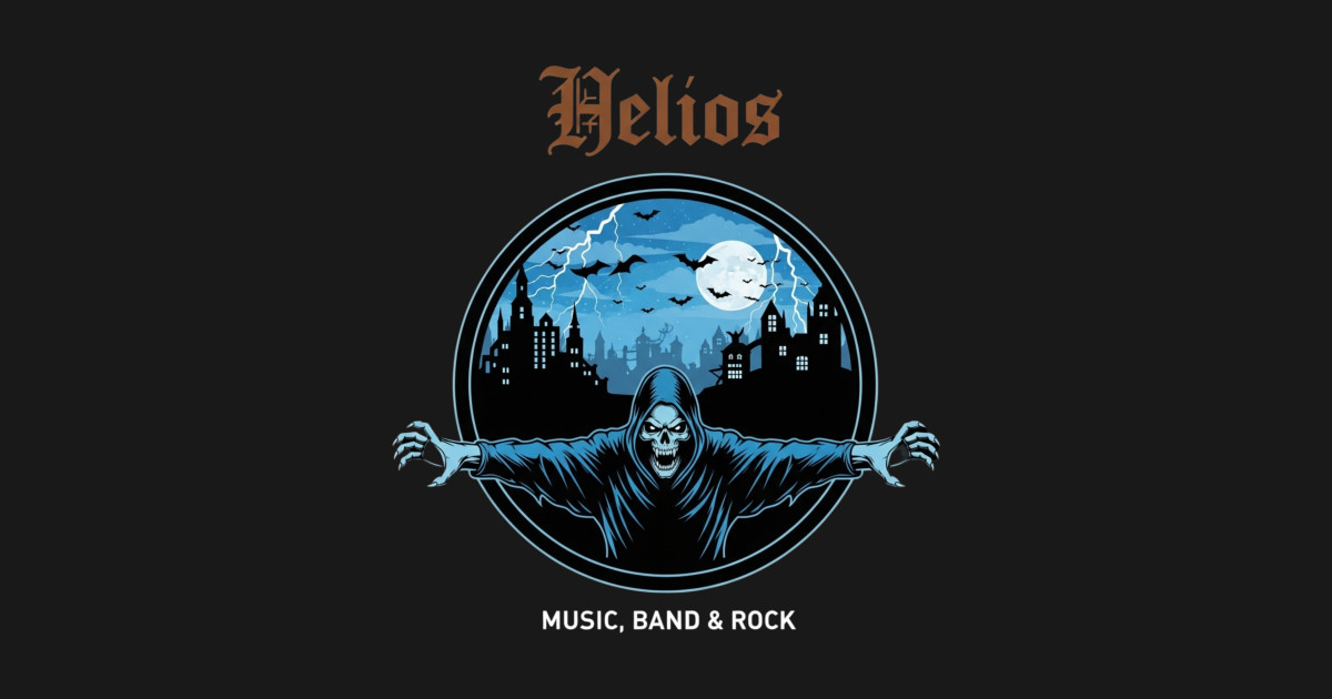 Helios Rock Band Evil Skull - Helios Rock Band Evil Skull - T-Shirt ...