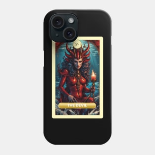 The Devil Card From the Light Mermaid Tarot Deck. Phone Case