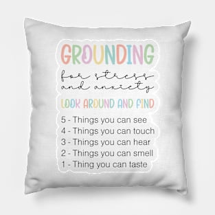 Grounding for Stress and Anxiety Pillow