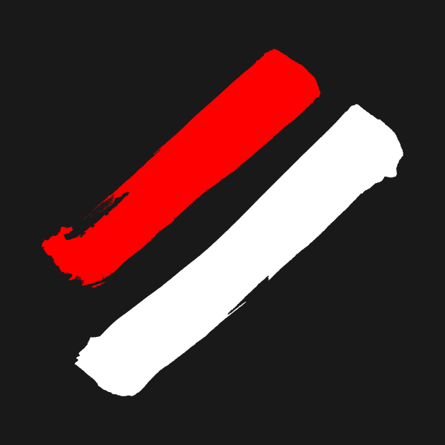 Indonesia Flag - Stripes by Nikokosmos