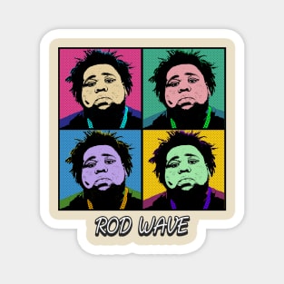 Rod Wave 80s Pop Art Style Magnet