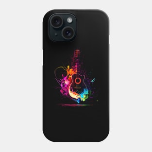 Gitar Neon Explosion Phone Case