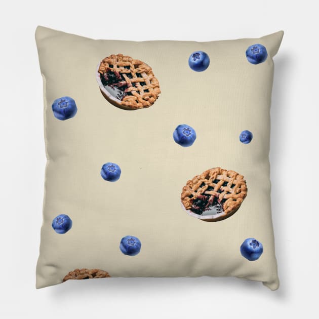 Blueberry pie pattern Pillow by AshStore