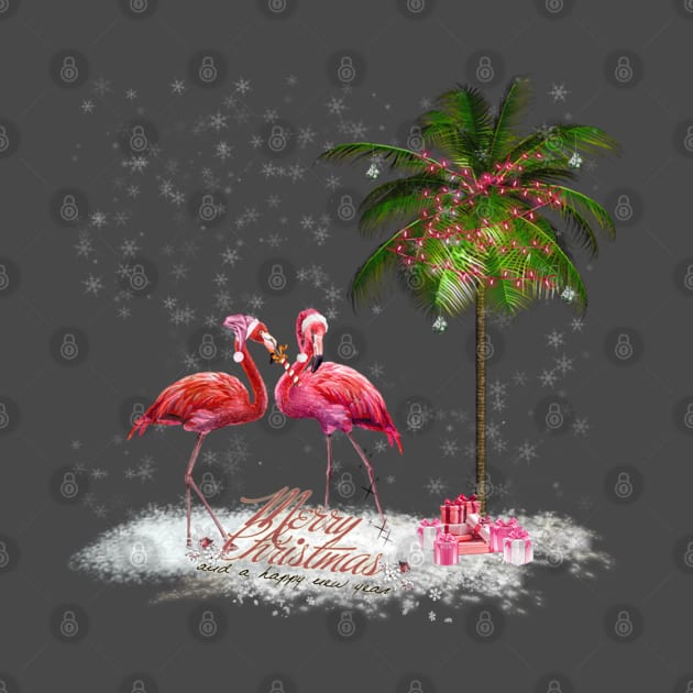 The Pink Flamingo  Christmas by ERArts