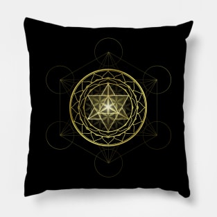 Merkaba Star Mandala Sacred Geometry Pillow