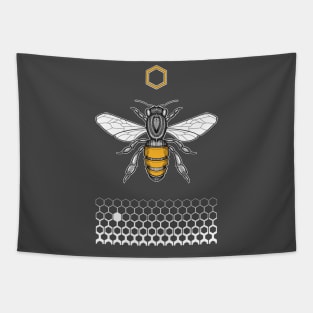 bee and honeycomb Tapestry