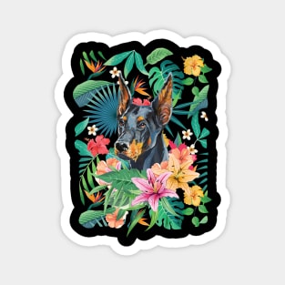 Tropical Dobie Dobermann Doberman Pinscher Magnet