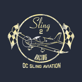 Distressed Sling 2 Racing on dark T-Shirt