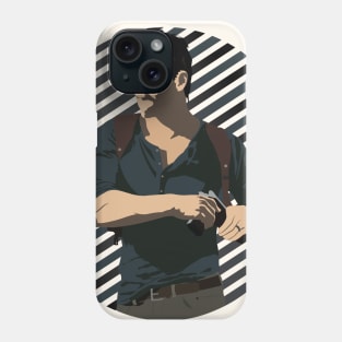 Nathan striped background Phone Case