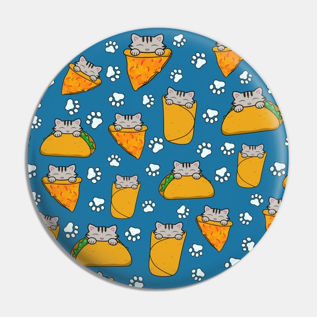 Cats and foods pattern Pin by Purrfect