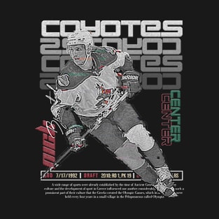 Nick Bjugstad Hockey Art Coyotes T-Shirt