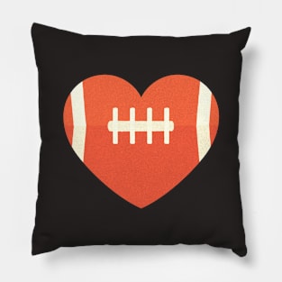 Football Heart Pillow