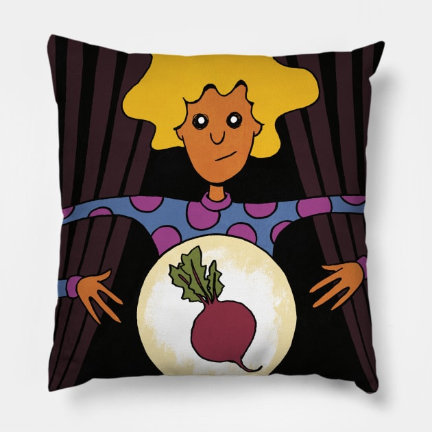 MADAM MAYONNAISE Pillow by Figbar Lonesome